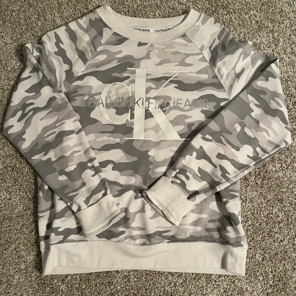 CALVIN KLEIN Jeans camouflage sweatshirt